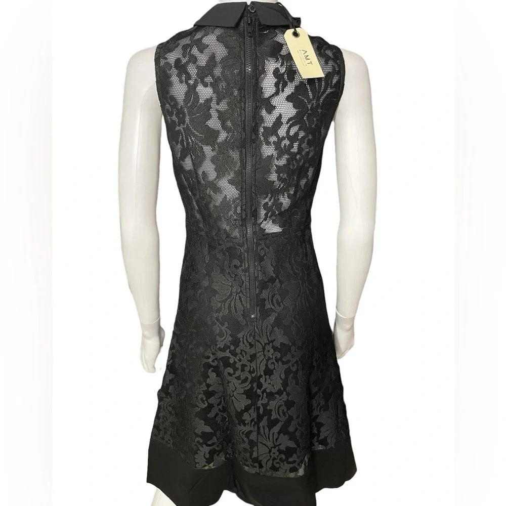 AMT Black Lace Crochet Sleeveless Dress
New - Picture 6 of 8